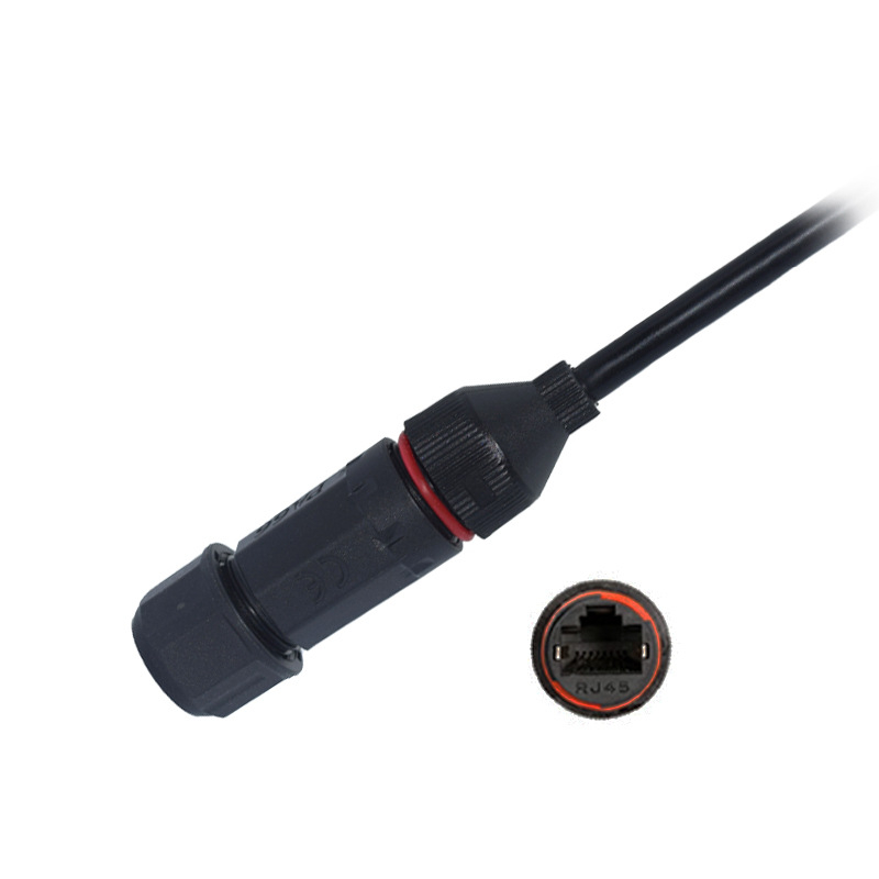 Kwell αδιάβροχος συνδετήρας RJ45 για μπλοκ τερματικού, 8P, PA66 μονωτικό υλικό, εξωτερική χρήση