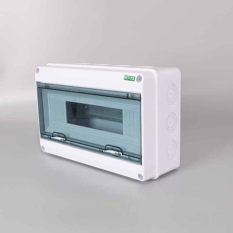 HT-15 ārējai iekārtai paredzēts sadales skapis, virsmas uzstādīšana, ABS plastmasas korpuss, piemērots ārējai iekārtai un CNC virpu darbnīcai