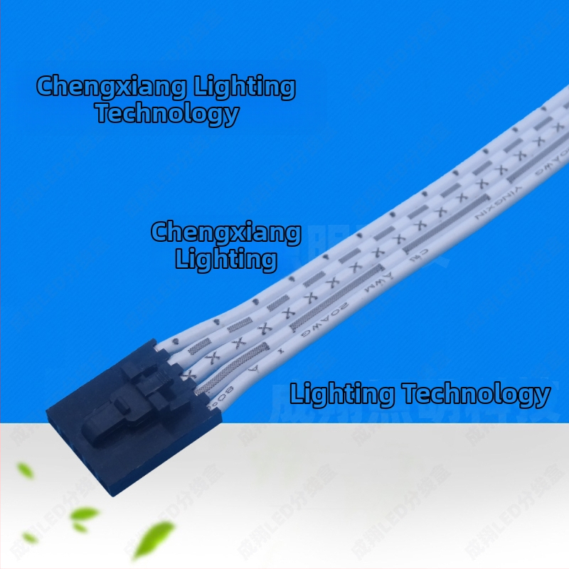 LED RGBW 5-vada sadales kastīte, 6 ostas, 5050 LED savienotājs, ABS korpuss, Cheng xiang