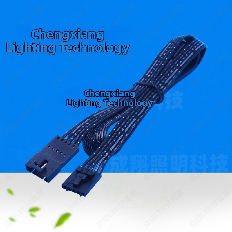 LED RGBW 5-vada sadales kastīte, 6 ostas, 5050 LED savienotājs, ABS korpuss, Cheng xiang