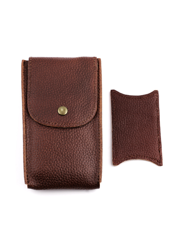 Kožni torbica za satove od goveđe kože, s tiskanim logom OK, brenda onthelevel, pakiranje 100 komada, proljeće 2021