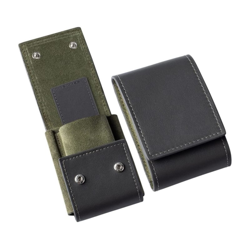 Cutie de depozitare pentru ceasuri, piele de vită de top și capac cu contrast, formă pătrată, logo imprimat, personalizare disponibilă, ambalaj de 50 buc.
