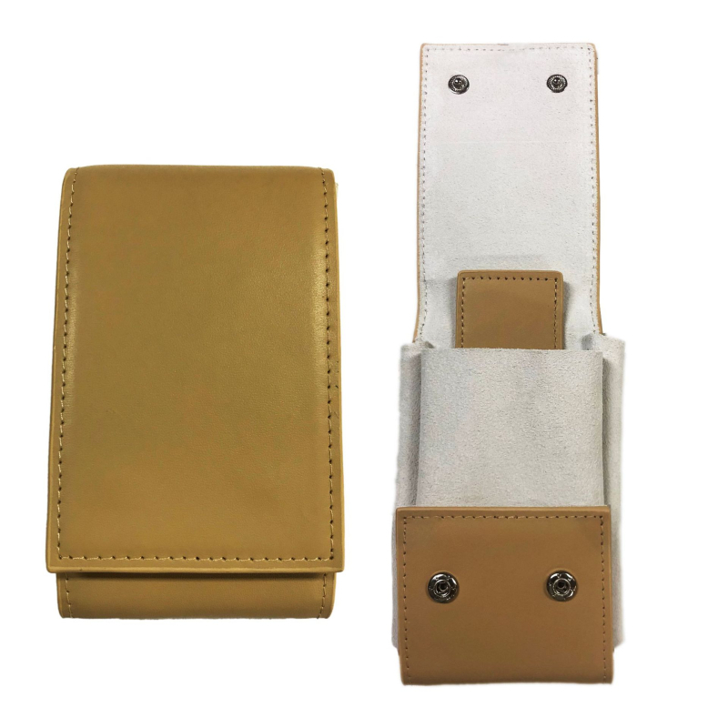 Cutie de depozitare pentru ceasuri, piele de vită de top și capac cu contrast, formă pătrată, logo imprimat, personalizare disponibilă, ambalaj de 50 buc.