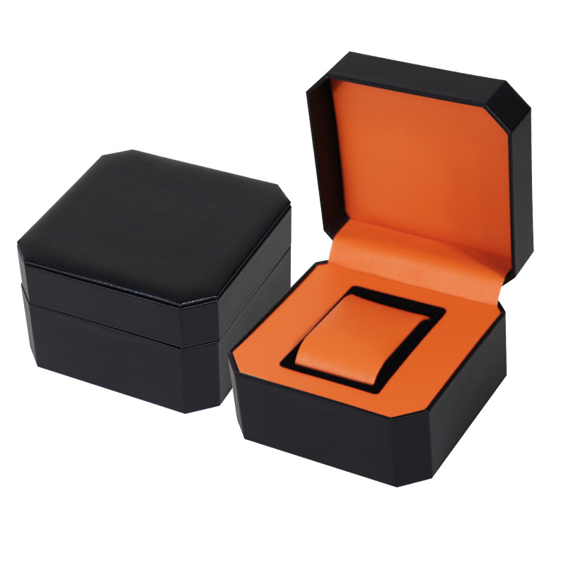 Cutie octagonală din plastic pentru ceasuri, ambalare, depozitare și cadou