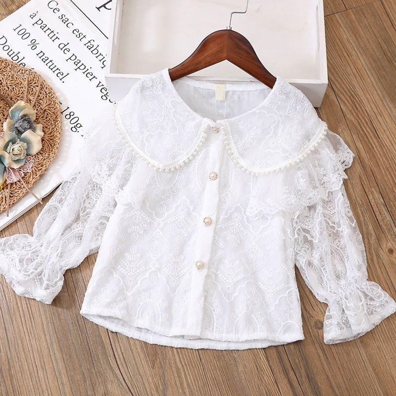 Mergaitėms platėjančios džinsinės kelnės su įtrūkimais ir skylutėmis, Lyocell, 9/10 ilgis, vidurio juosmuo