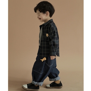 Dječje traperice u korejskom stilu, pamuk, srednji pojas, za dječake starije od 8 godina, proljeće i jesen