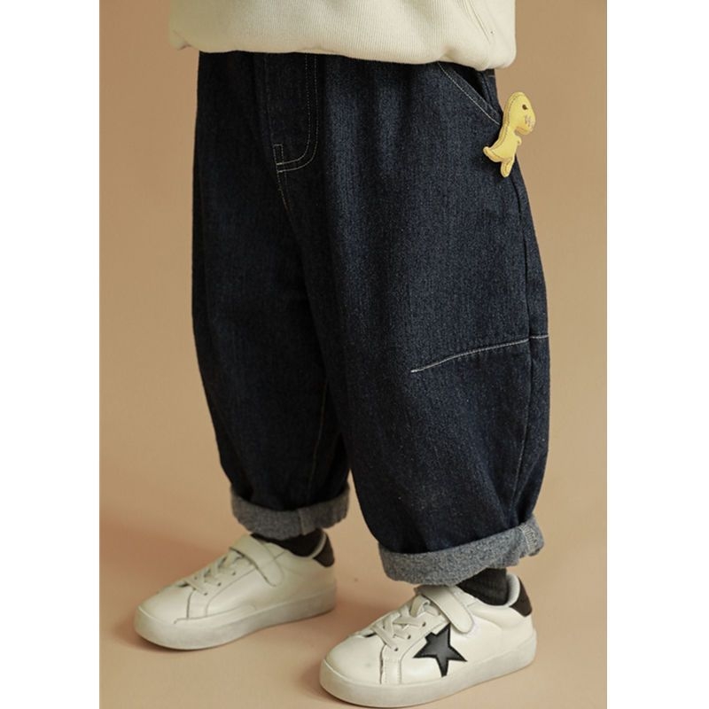 Dječje traperice u korejskom stilu, pamuk, srednji pojas, za dječake starije od 8 godina, proljeće i jesen