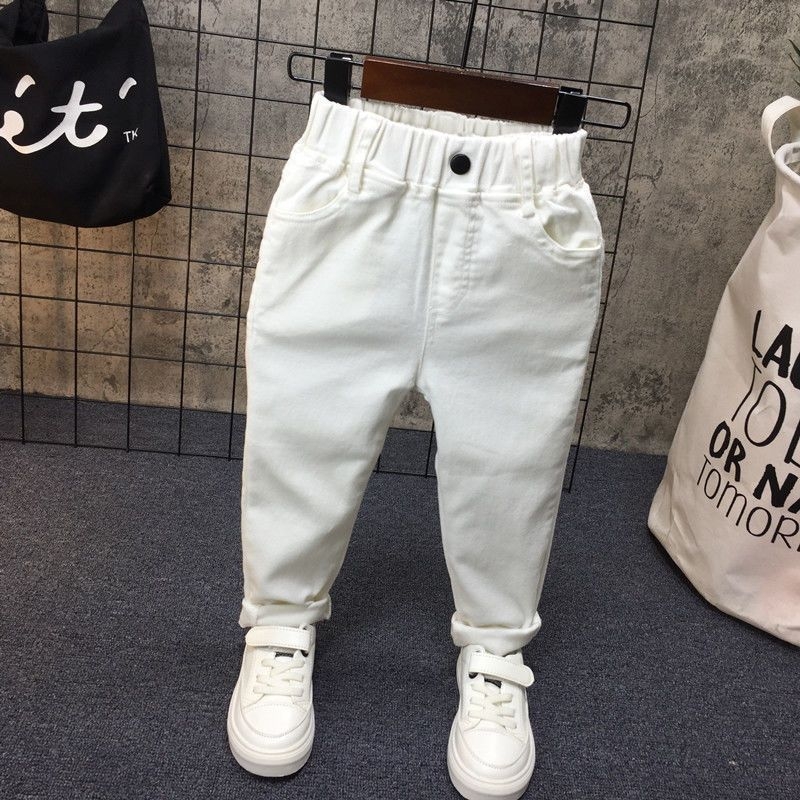 Детски панталони, корейски стил, слим кройка, памук 91–95%, за новородени 0–1 година, пролет 2024