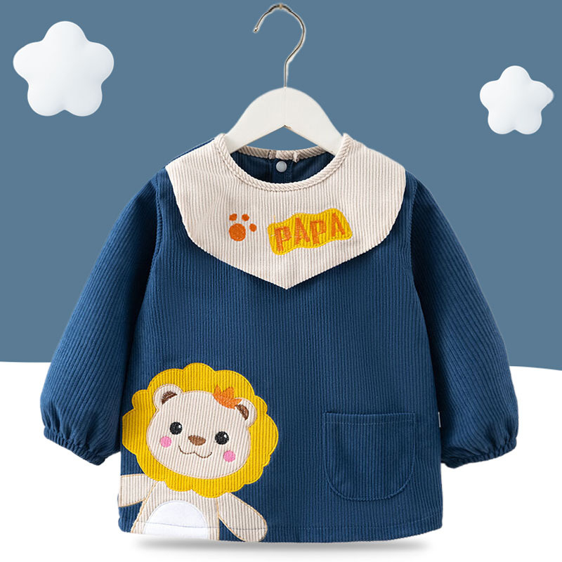 Nedrainājošā corduroja zīdaiņu smoks zēniem, animācijas raksts, poliester, vecums 1-3 gadi