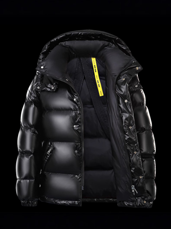 Geacă de puf pentru bărbați, în stil european – robustă, ultra-încăpătoare, cu cinci compartimente și finisaj lucios; umplutură 800; conținut puf 85–90%; glugă; guler detașabil; rezistent la frig de -50°C până la -20°C