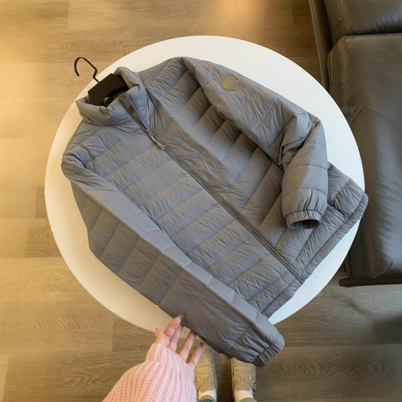 Muška puffer jakna, lagana, sa stojećim ovratnikom, za vanjsku upotrebu (down filling, 50% content, fluffiness 550, cold protection -5°C to 0°C, thin)