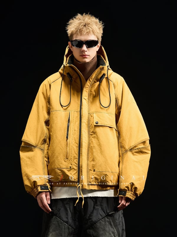 Žieminė pūkinė striukė su antis pūnu įdaru, 86–90% turinys, 550 pūkų talpa, gobtuvas su aukštu apykakliu, storas izoliacijos sluoksnis