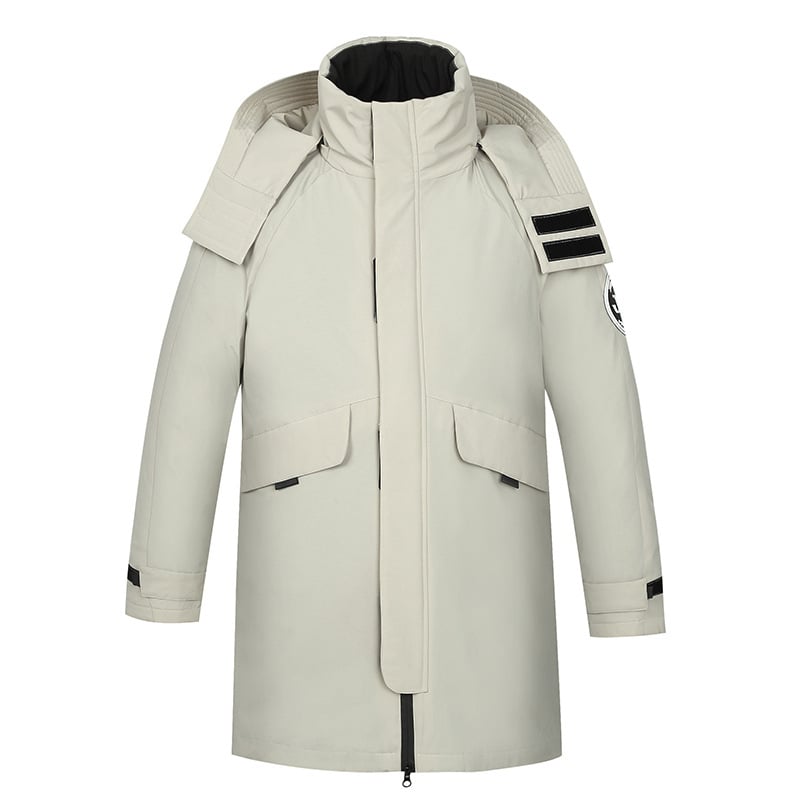 Vyrų pūkinė striukė Snow Bona su nuimamu pamušalu, 600 pūkų užpildo, atspari vandeniui ir vėjui, vidutinio ilgio, gobtuvas, laisvas kirpimas