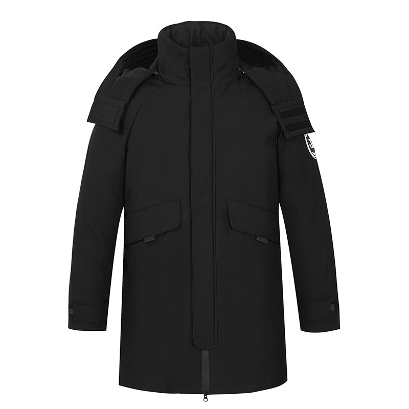 Vyrų pūkinė striukė Snow Bona su nuimamu pamušalu, 600 pūkų užpildo, atspari vandeniui ir vėjui, vidutinio ilgio, gobtuvas, laisvas kirpimas