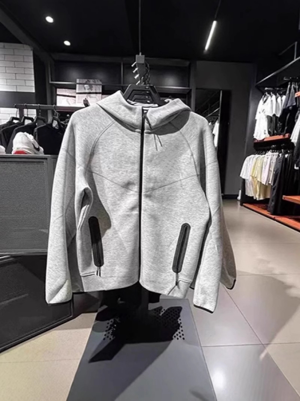 Unisex σετ βαμβακερού αθλητικού μπουφάν με κουκούλα και παντελόνια φόρμας για το φθινόπωρο, στυλ cardigan, κανονική πυκνότητα υφάσματος, βάρος υφάσματος 180–250 g