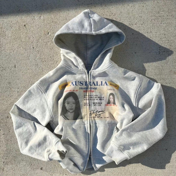 Muški hoodie s kapuljom i zatvaračem, opušten kroj, 3D ispis, gradski stil, poliester tkanina