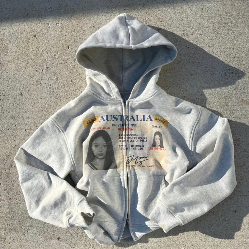 Muški hoodie s kapuljom i zatvaračem, opušten kroj, 3D ispis, gradski stil, poliester tkanina