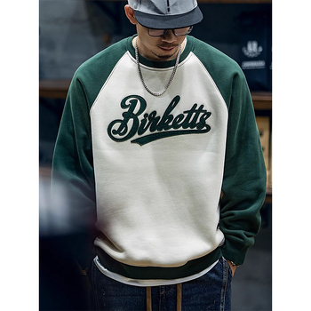 Muški sweatshirt s flisom, okrugli ovratnik, dugi rukavi, 96% poliester