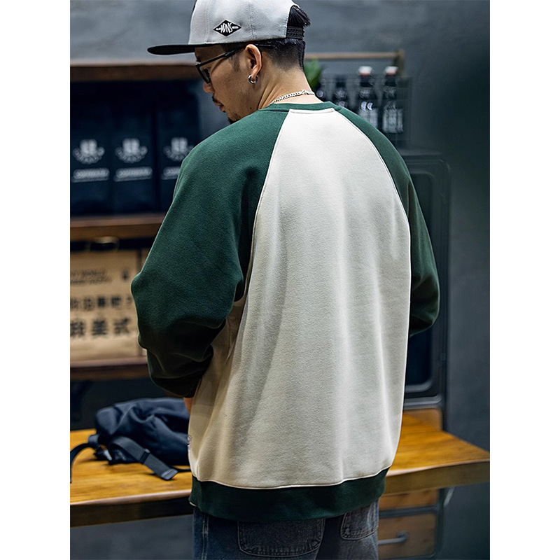 Muški sweatshirt s flisom, okrugli ovratnik, dugi rukavi, 96% poliester