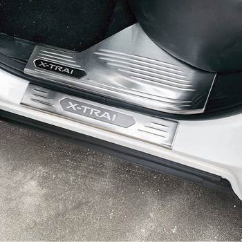 Set pragova i pedala za Nissan X-Trail 22-24 | ABS i nehrđajući čelik | Model 121005z | Prilagodljiva dekoracija