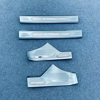 Set pragova i pedala za Nissan X-Trail 22-24 | ABS i nehrđajući čelik | Model 121005z | Prilagodljiva dekoracija