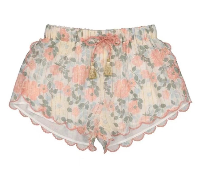 Детска памучна рокля, проста без ръкави, флорален принт