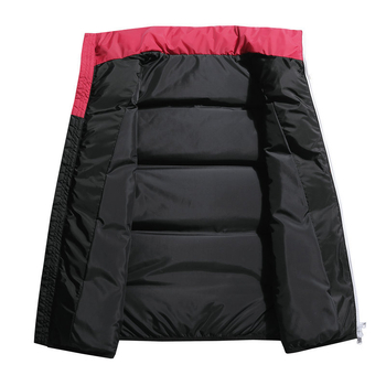 Vyrų stora poliesterio pluošto liemenė su laisva kirpimo linija, šilta, minimalistinė