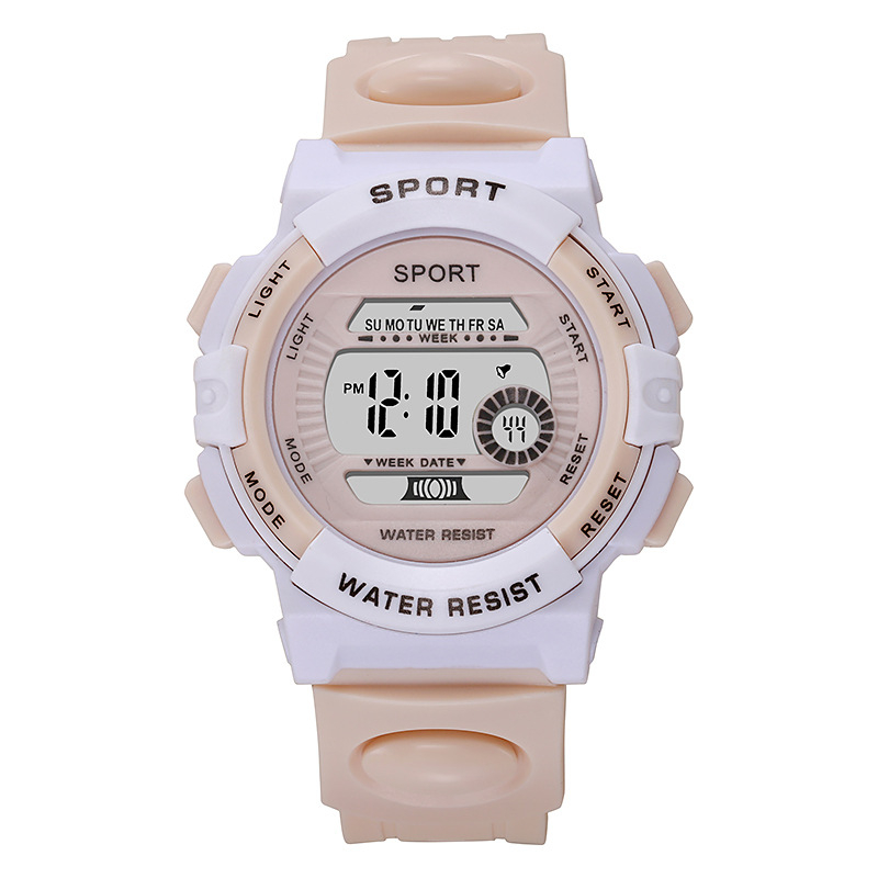 Ηλεκτρονικό ρολόγι για κορίτσια – προγραμματισμός ώρας και ημερομηνίας, συναγερμός δευτερολέπτων, πολύχρωμα φώτα, οθόνη αριθμών, ηλεκτρονικός μηχανισμός κίνησης