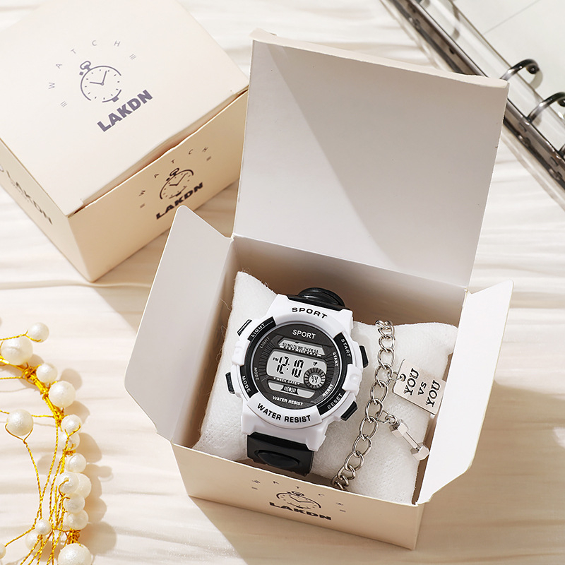 Ηλεκτρονικό ρολόγι για κορίτσια – προγραμματισμός ώρας και ημερομηνίας, συναγερμός δευτερολέπτων, πολύχρωμα φώτα, οθόνη αριθμών, ηλεκτρονικός μηχανισμός κίνησης