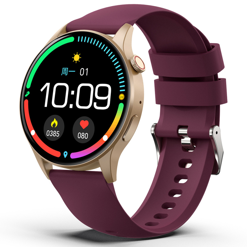 Nutikas veresuhkru jälgimisega kell vererõhu, südame löögisageduse, vere hapniku ja une jälgimisega | Ümmargune ekraan