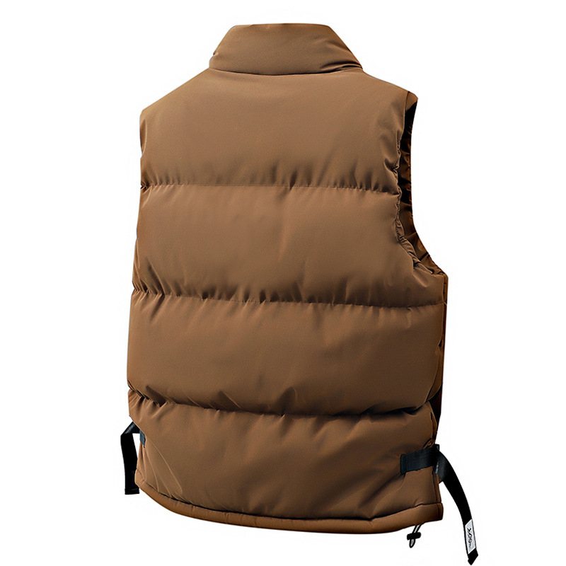 Vyrinė liemenė be rankovių su stovimu apykakle, poliesterio užpildas ir pamušalas, Korėjos stilius