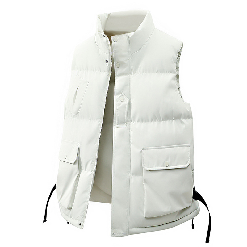 Vyrinė liemenė be rankovių su stovimu apykakle, poliesterio užpildas ir pamušalas, Korėjos stilius