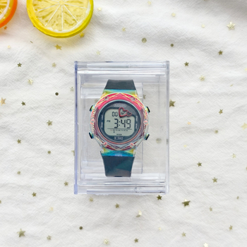 Kadashi ηλεκτρονικό ρολόι μαθητών με πολύχρωμο νυχτερινό φωτισμό, αριθμητική οθόνη, αντοχή στο νερό έως 10 m, περίβλημα ABS