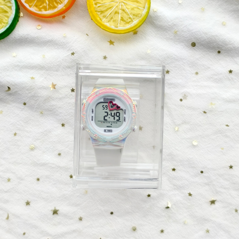 Kadashi ηλεκτρονικό ρολόι μαθητών με πολύχρωμο νυχτερινό φωτισμό, αριθμητική οθόνη, αντοχή στο νερό έως 10 m, περίβλημα ABS