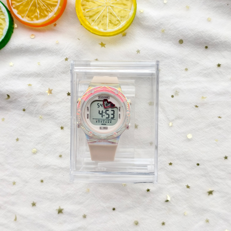 Kadashi ηλεκτρονικό ρολόι μαθητών με πολύχρωμο νυχτερινό φωτισμό, αριθμητική οθόνη, αντοχή στο νερό έως 10 m, περίβλημα ABS