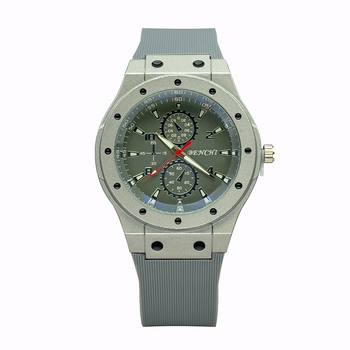 Muški kvarcni sat sa silikonskim remenom, analogni brojčanik, kućište od legure, sportski stil.