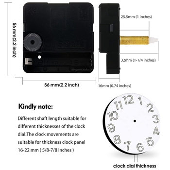 Quartz mehanizam za DIY križićni sat – tih rad, glatka sekundna ručica, metalno kućište, moderan minimalistički stil