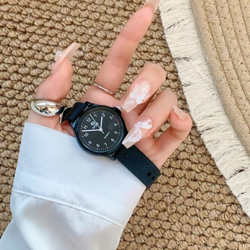 Dijie ceas de mână cu cuarț, carcasă din aliaj, curea din silicon, cadran rotund, mecanism original (origine Guangdong)