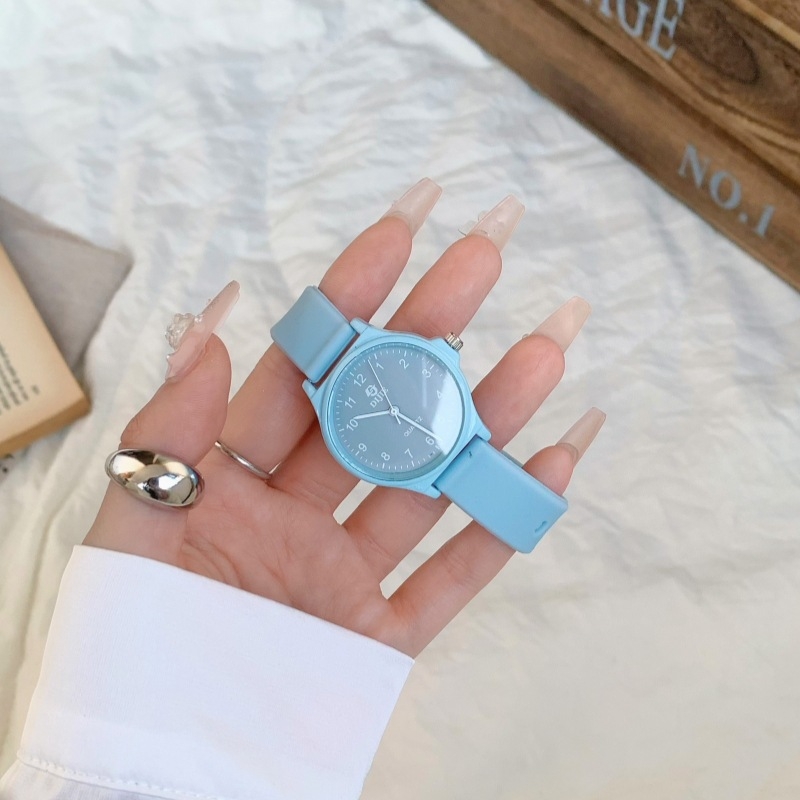 Dijie ceas de mână cu cuarț, carcasă din aliaj, curea din silicon, cadran rotund, mecanism original (origine Guangdong)