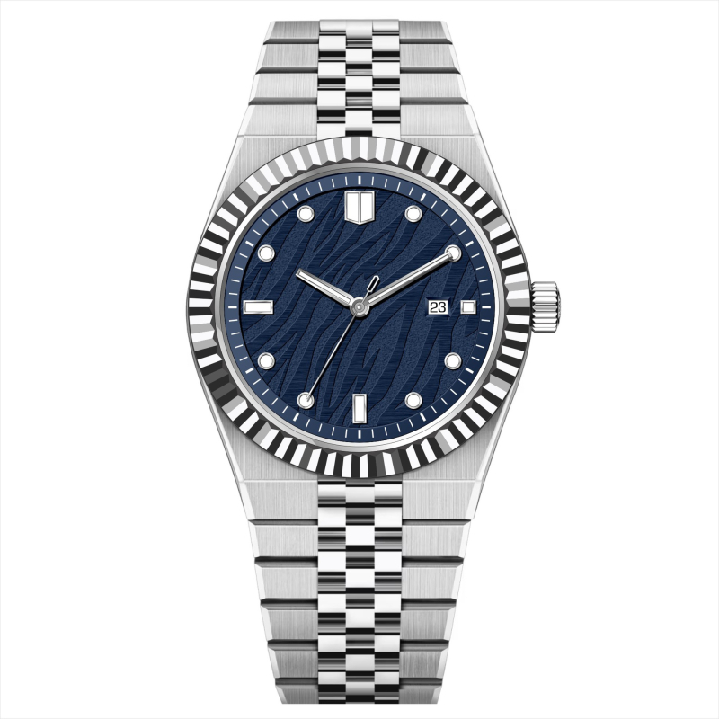 Ceas quartz pentru bărbați cu brățară din oțel inoxidabil (cronograf, calendar, luminos, indicator de 24 ore; mișcare quartz, rezistență la apă 30 m)