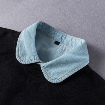 Декоративна яка за дънкова риза, памук • За възрастни • Пролет 2023