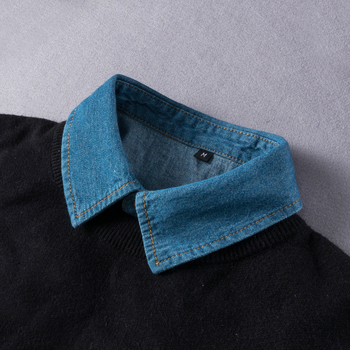 Декоративна яка за дънкова риза, памук • За възрастни • Пролет 2023