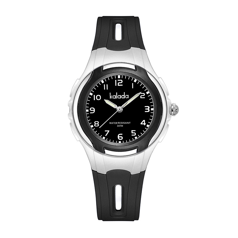 Ceas pentru copii cu mișcare cuarț SL68, rezistență la apă 30M, curea din silicon, carcasă din plastic