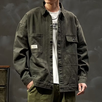 Cămașă, stil office/cardigan, croială lejeră, guler rever, mâneci lungi, țesătură poliester