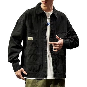 Cămașă, stil office/cardigan, croială lejeră, guler rever, mâneci lungi, țesătură poliester