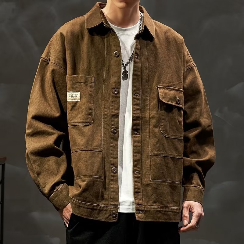 Cămașă, stil office/cardigan, croială lejeră, guler rever, mâneci lungi, țesătură poliester