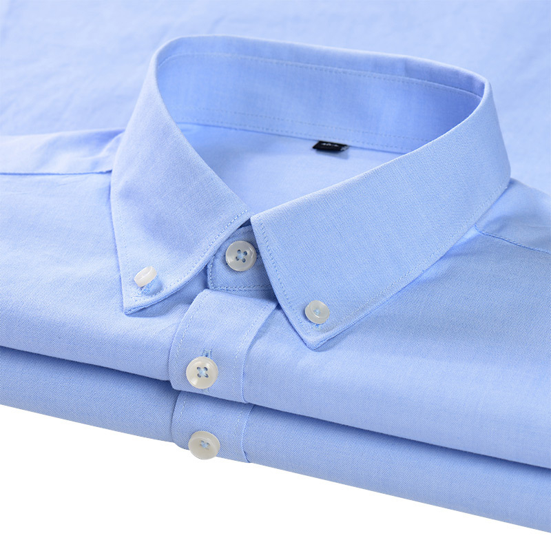 Oxford puuvillane särk ensüümiga pestud, pikkade varrukatega, kits lõige, triikimata