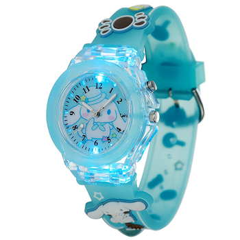 Gyerekeknek szánt szilikon karikatúra karóra, Seagull kvarc mozgatású, lumineszcens, analóg kijelző számokkal