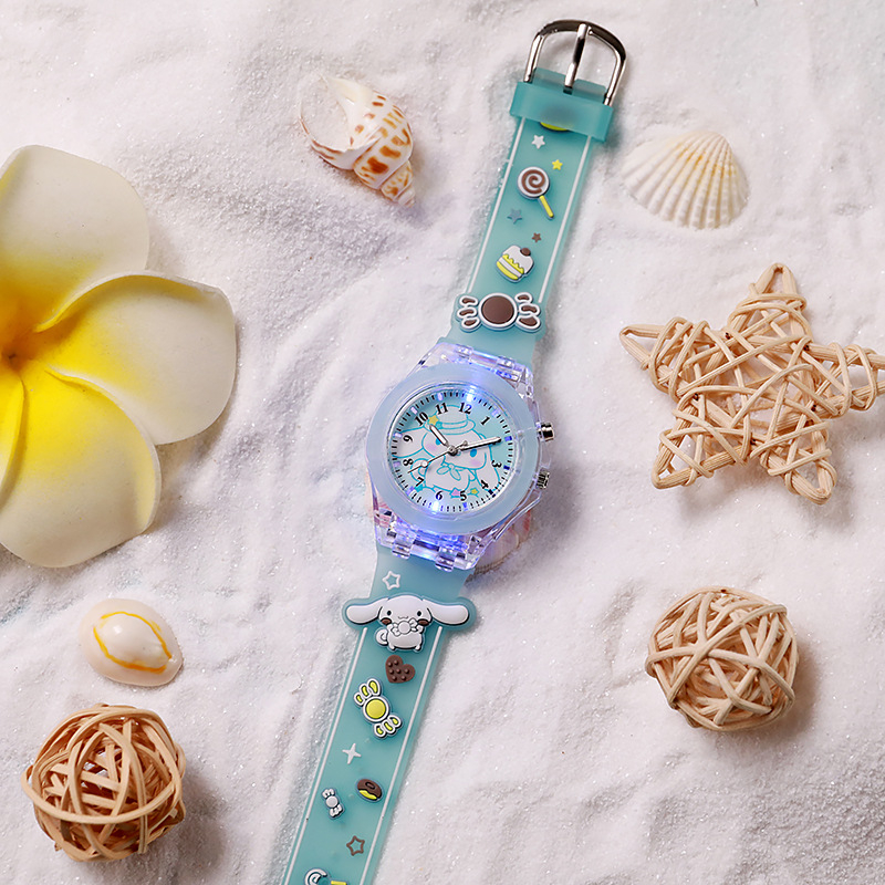 Gyerekeknek szánt szilikon karikatúra karóra, Seagull kvarc mozgatású, lumineszcens, analóg kijelző számokkal