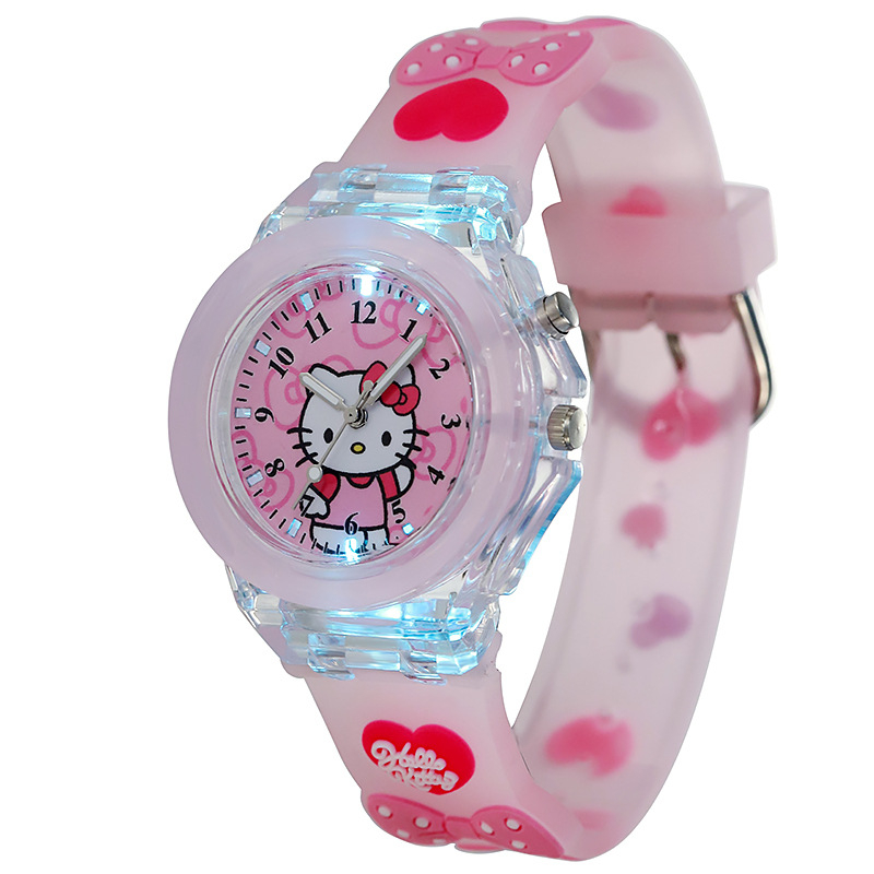 Gyerekeknek szánt szilikon karikatúra karóra, Seagull kvarc mozgatású, lumineszcens, analóg kijelző számokkal